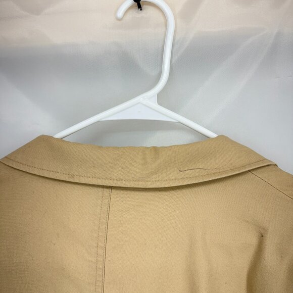 LL Bean Men 48 Tall Travel Blazer Jacket Sport Coat Tan Beige 2 Button Commute - Picture 2 of 12